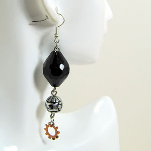 Steampunk Earrings Jewelry Parts Assemblage